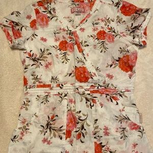 Koi scrub top